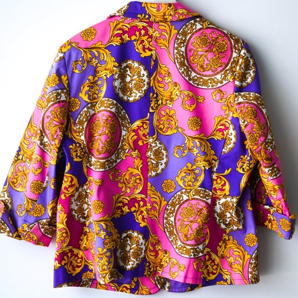 LINEA BY LOUIS DELL 'OLIO Purple and Pink 2 Piece Suit - Size Large - Picture 5 of 14